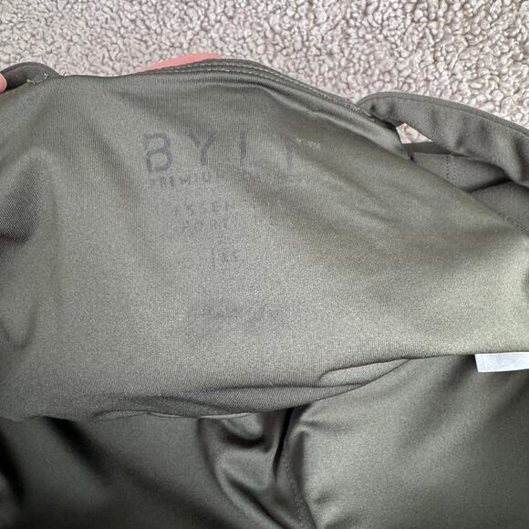 BYLT Premium Basics Essential Sports Dark Olive Bra - Size XS - Picture 3 of 6